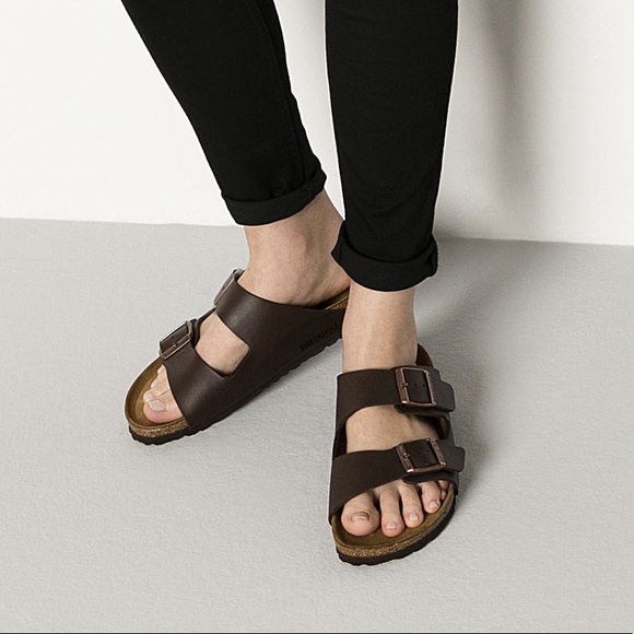 birkenstock arizona dark brown